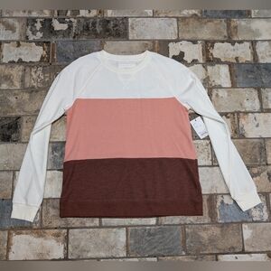 NWT Sonoma Women's Small Multicolor Pullover Top Colorblock